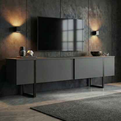 Έπιπλο Τηλεόρασης TV Βάση Σύνθεση Ανθρακί Μαύρο | 754NRD1103