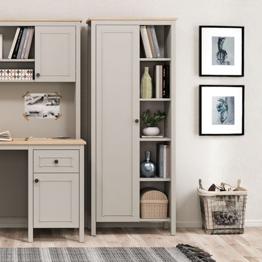 Βιβλιοθήκη Γκρι Δρυς 71x179.5x39.5 εκ 762SRN1032