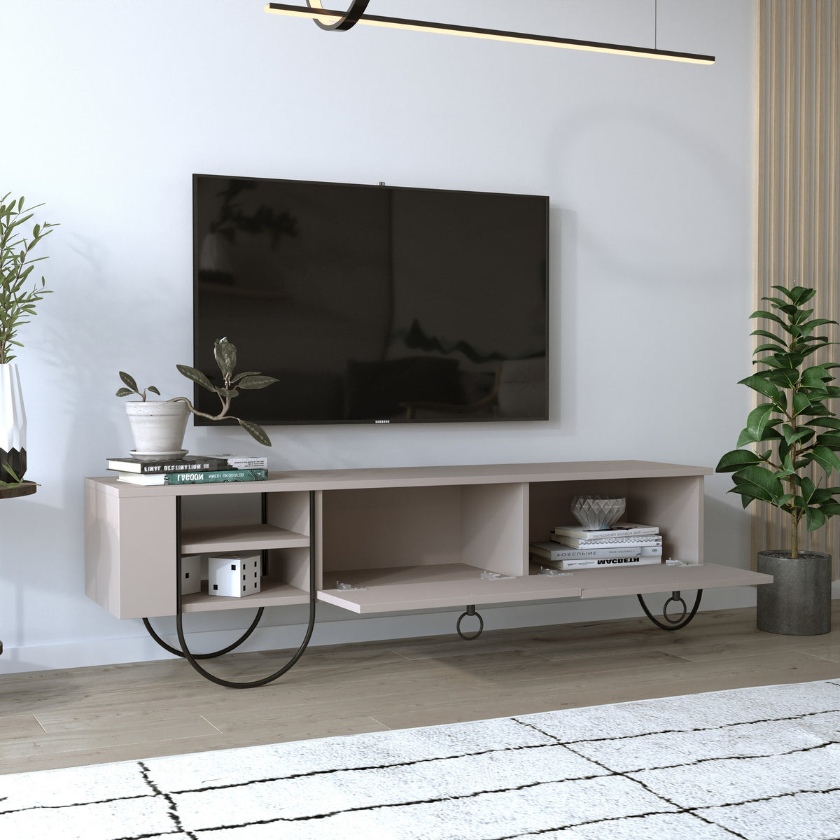 Έπιπλο Τηλεόρασης TV Βάση Σύνθεση Light Mocha | 776HMS3054