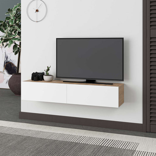 Έπιπλο Τηλεόρασης TV Βάση Σύνθεση Sapphire Δρυς Λευκό | 776HMS3153