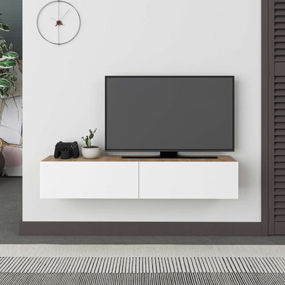Έπιπλο Τηλεόρασης TV Βάση Σύνθεση Sapphire Δρυς Λευκό | 776HMS3153