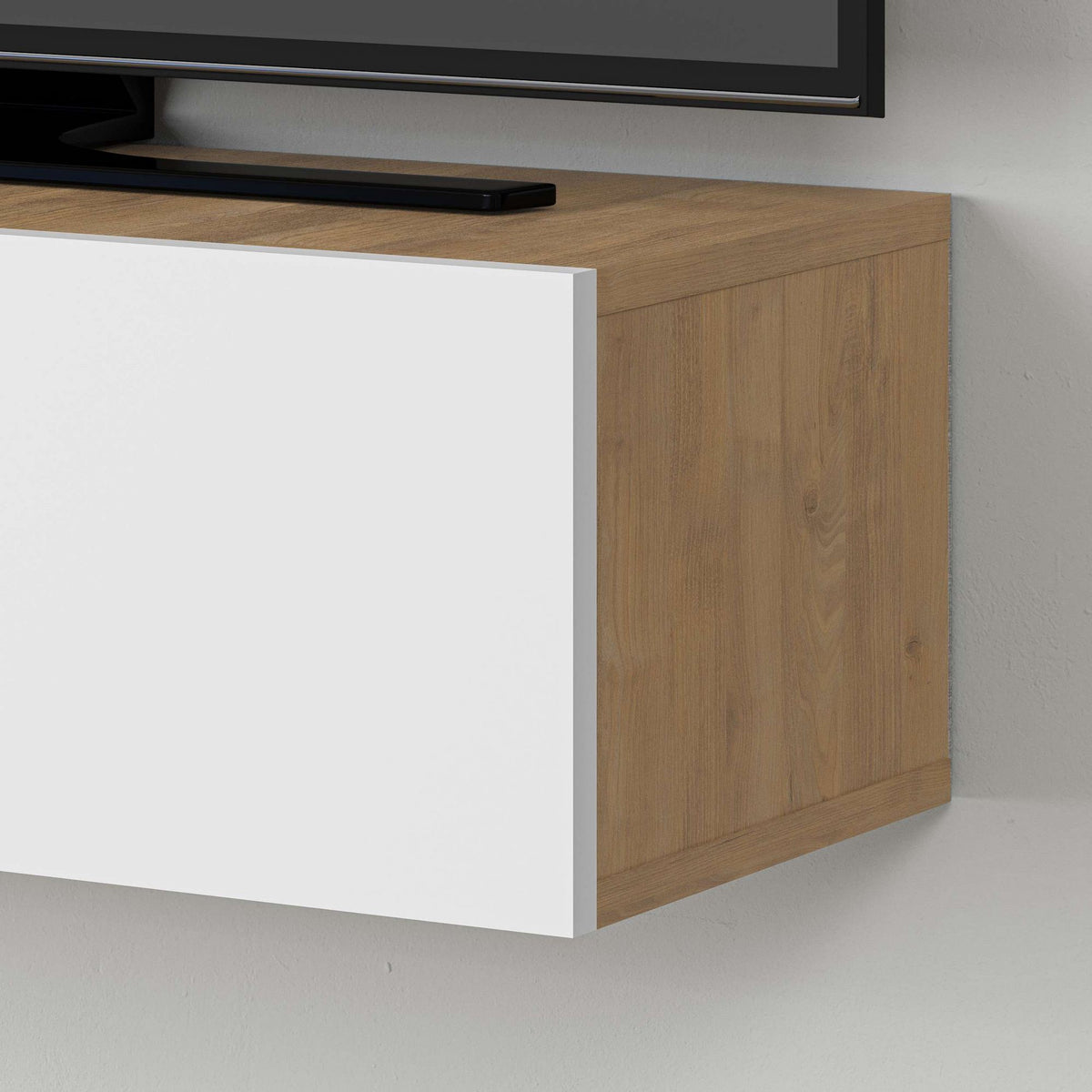 Έπιπλο Τηλεόρασης TV Βάση Σύνθεση Sapphire Δρυς Λευκό | 776HMS3153