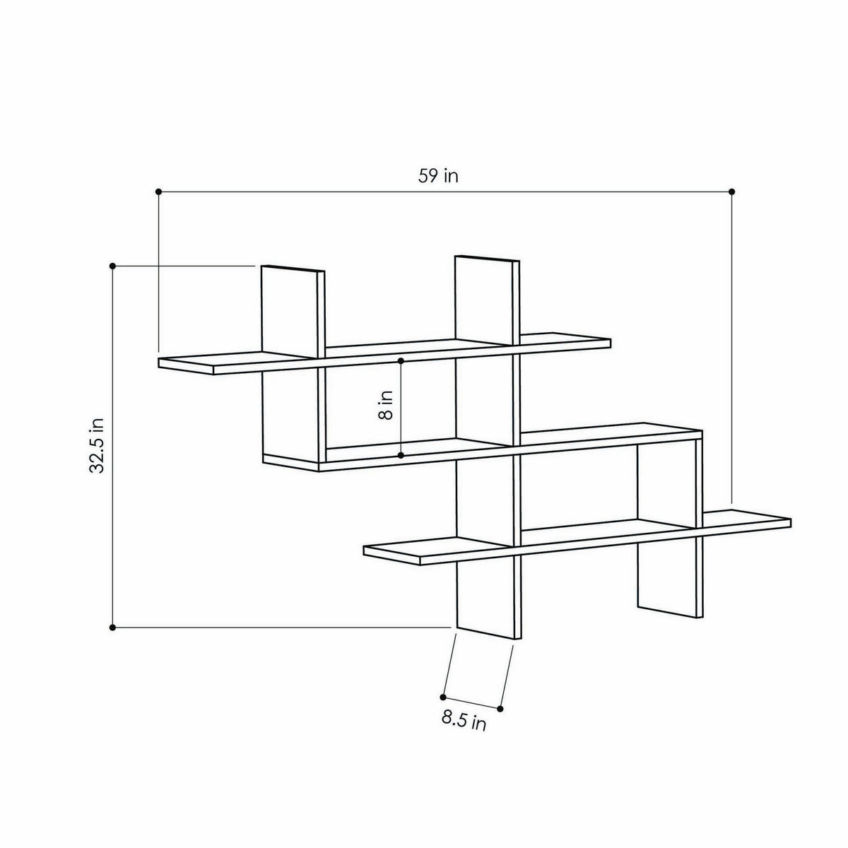 Βιβλιοθήκη 150 × 22 × 82 εκ. Δρυς GR776HMS3668
