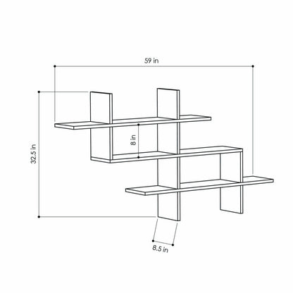 Βιβλιοθήκη 150 × 22 × 82 εκ. Δρυς GR776HMS3668