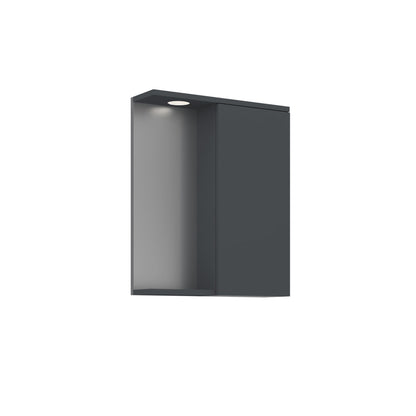 Ντουλάπι Καθρέφτης Μπάνιου 56x68x18 εκ. Matte Anthracite | 785PNC1243