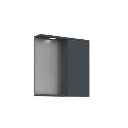 Ντουλάπι Καθρέφτης Μπάνιου 63x68x18 εκ. Matte Anthracite | 785PNC1246