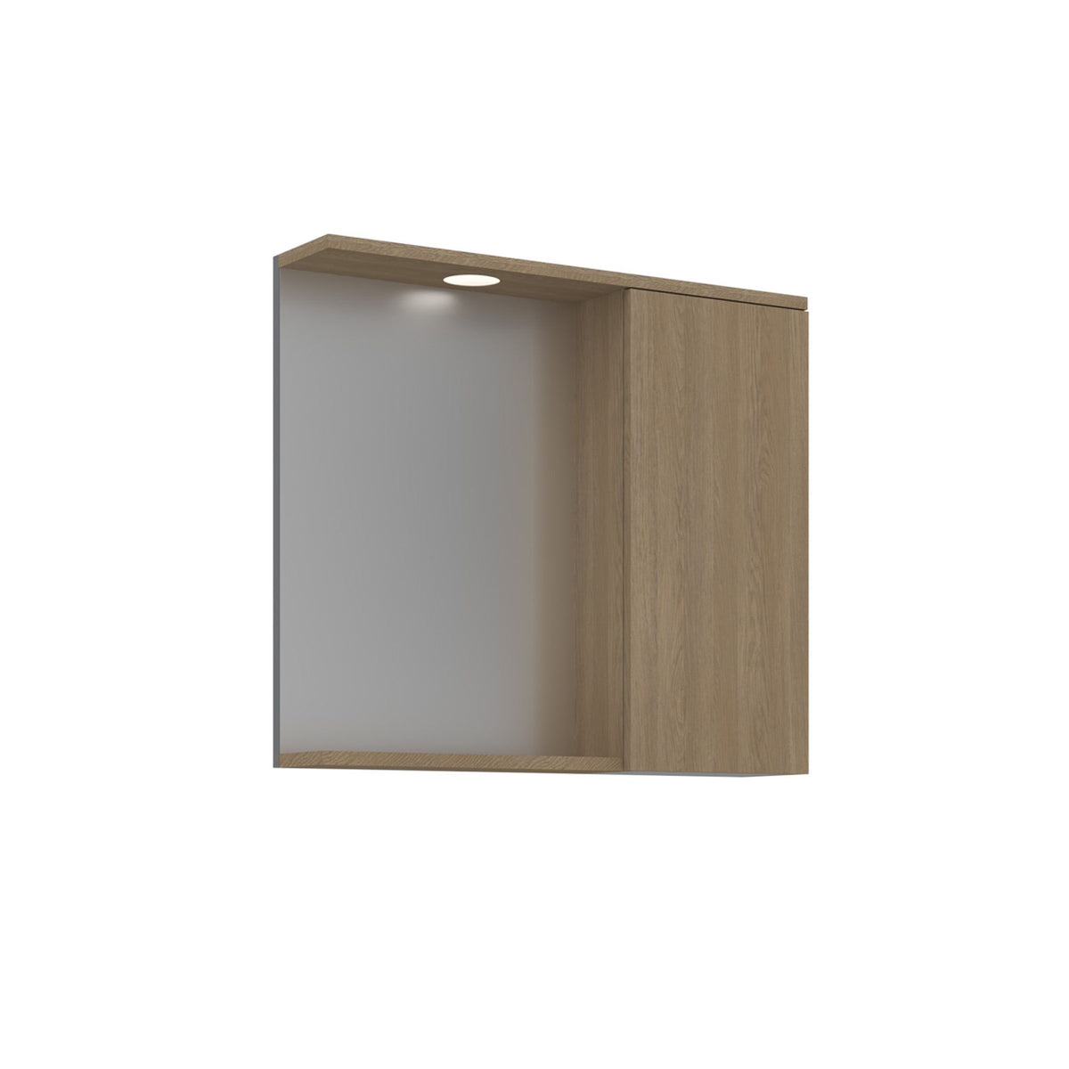 Ντουλάπι Καθρέφτης Μπάνιου 75x68x18 εκ. Sonomo Oak | 785PNC1248