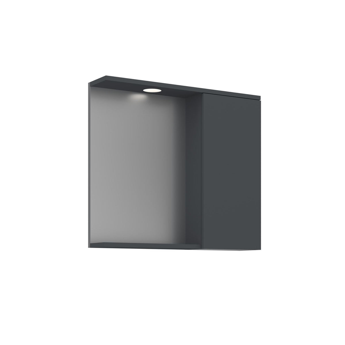 Ντουλάπι Καθρέφτης Μπάνιου 75x68x18 εκ. Matte Anthracite | 785PNC1249