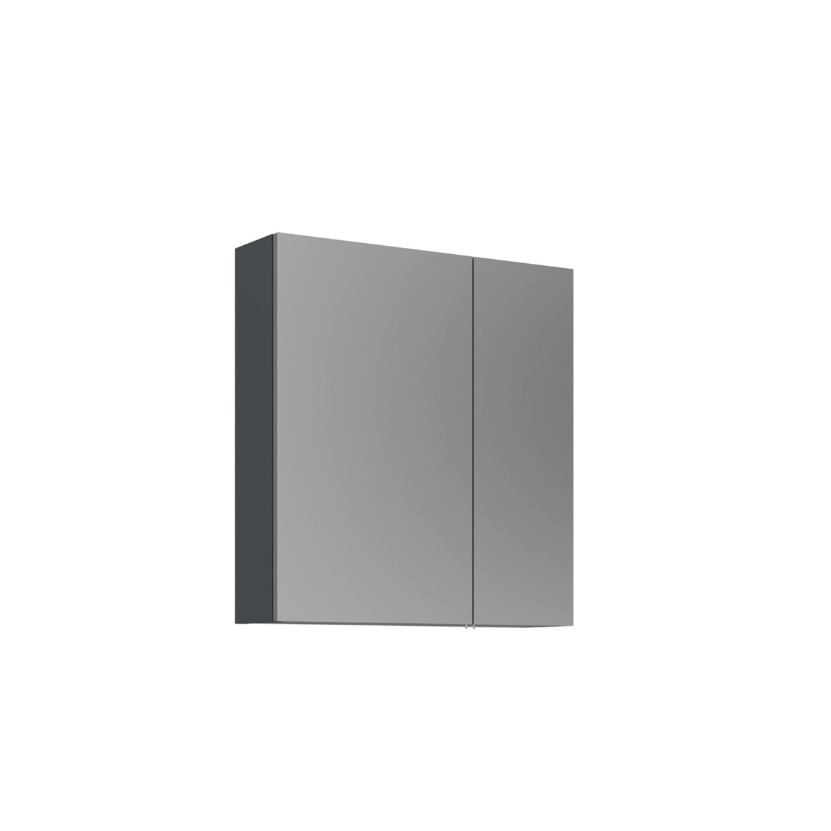 Ντουλάπι Καθρέφτης Μπάνιου 60x66x16 εκ. Matte Anthracite | 785PNC1258