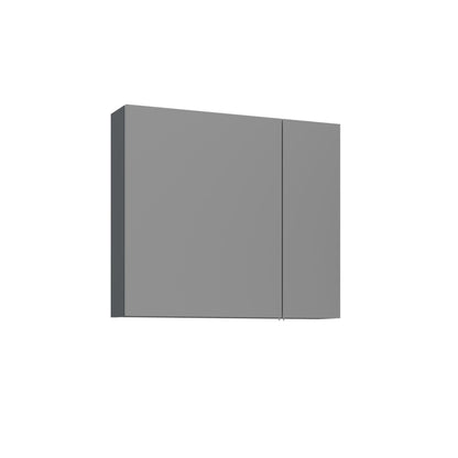 Ντουλάπι Καθρέφτης Μπάνιου 75x66x16 εκ. Matte Anthracite | 785PNC1303
