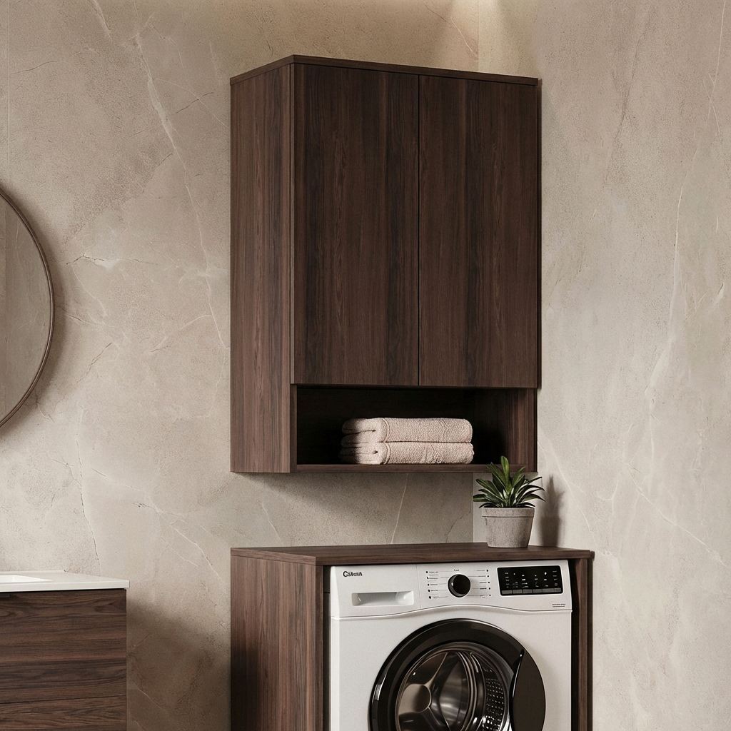 Ντουλάπι Μπάνιου 70x100x36 εκ. Dark Walnut | 785PNC1467