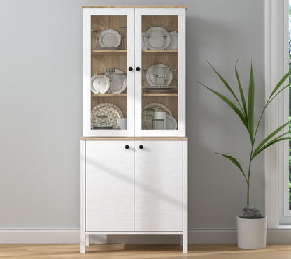 Βιβλιοθήκη 83 × 47 × 194 εκ. Wooden Λευκό GR787CDL1510