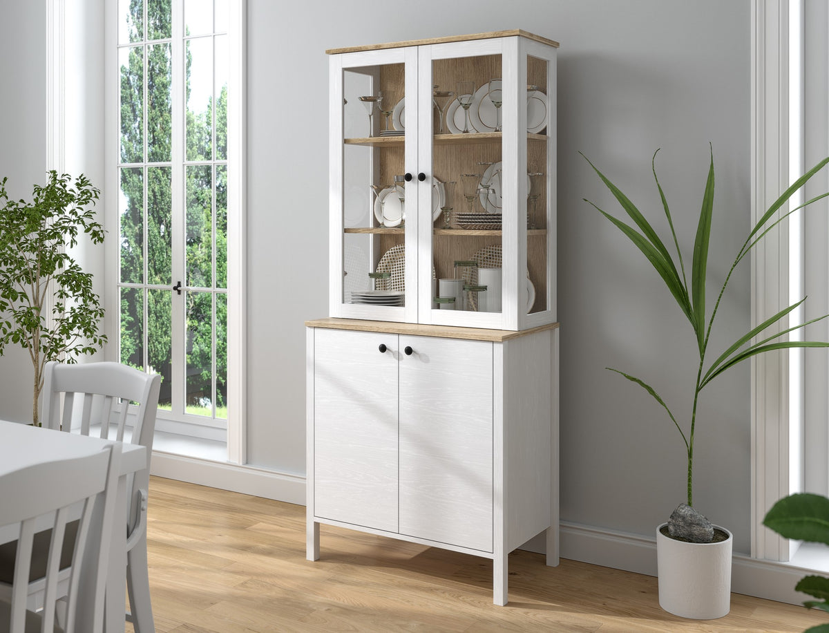 Βιβλιοθήκη 83 × 47 × 194 εκ. Wooden Λευκό GR787CDL1510