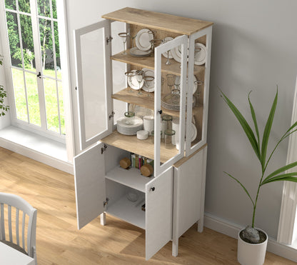 Βιβλιοθήκη 83 × 47 × 194 εκ. Wooden Λευκό GR787CDL1510