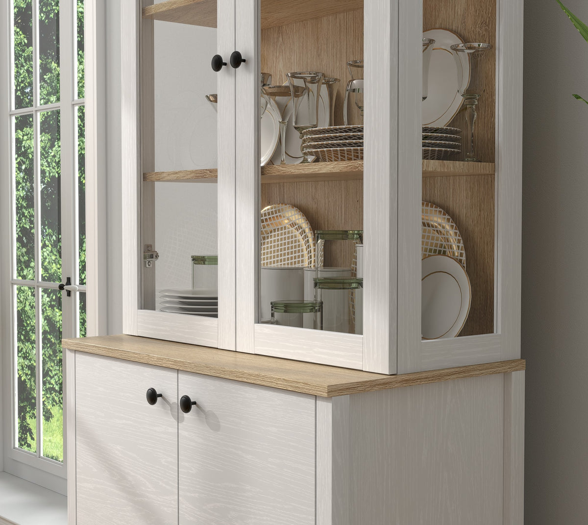 Βιβλιοθήκη 83 × 47 × 194 εκ. Wooden Λευκό GR787CDL1510