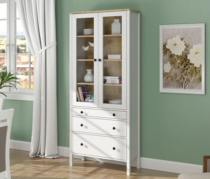 Βιβλιοθήκη 83 × 35 × 194 εκ. Wooden Λευκό GR787CDL1512
