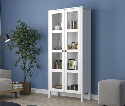 Βιβλιοθήκη 80 × 35 × 180 εκ. Wooden Λευκό GR787CDL1516