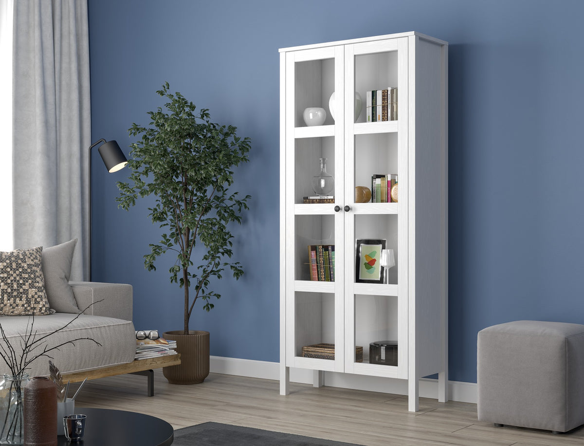 Βιβλιοθήκη 80 × 35 × 180 εκ. Wooden Λευκό GR787CDL1516
