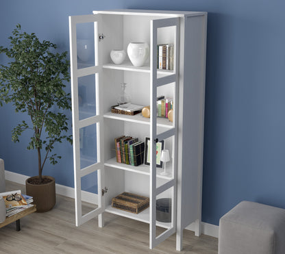 Βιβλιοθήκη 80 × 35 × 180 εκ. Wooden Λευκό GR787CDL1516