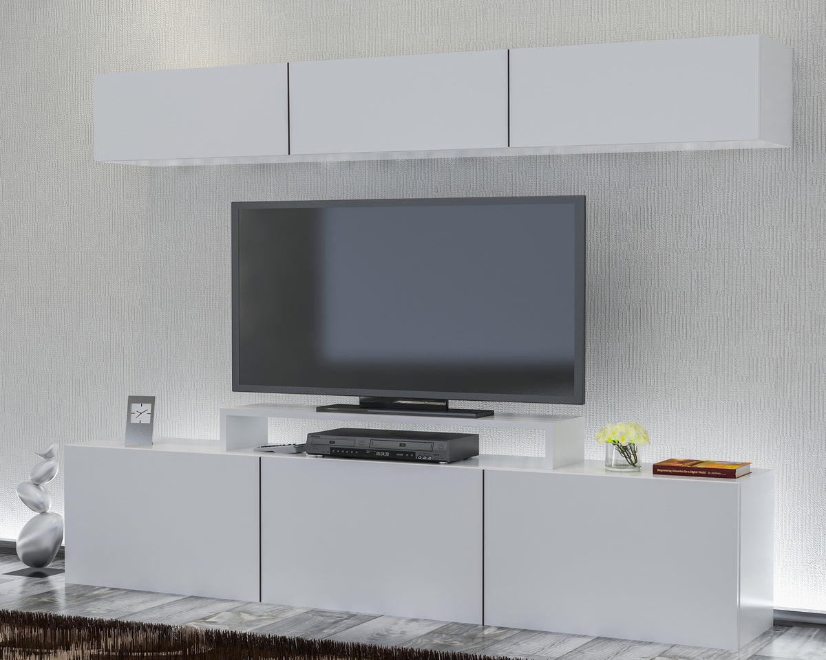 Έπιπλο Τηλεόρασης TV Βάση Σύνθεση Λευκό | 788DEC3049