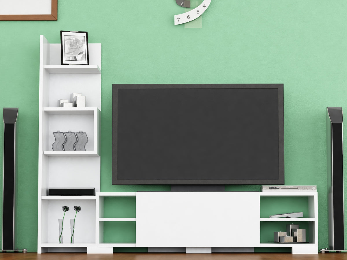 Έπιπλο Τηλεόρασης TV Βάση Σύνθεση Λευκό | 788DEC3059