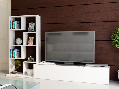 Έπιπλο Τηλεόρασης TV Βάση Σύνθεση Λευκό | 788DEC3081