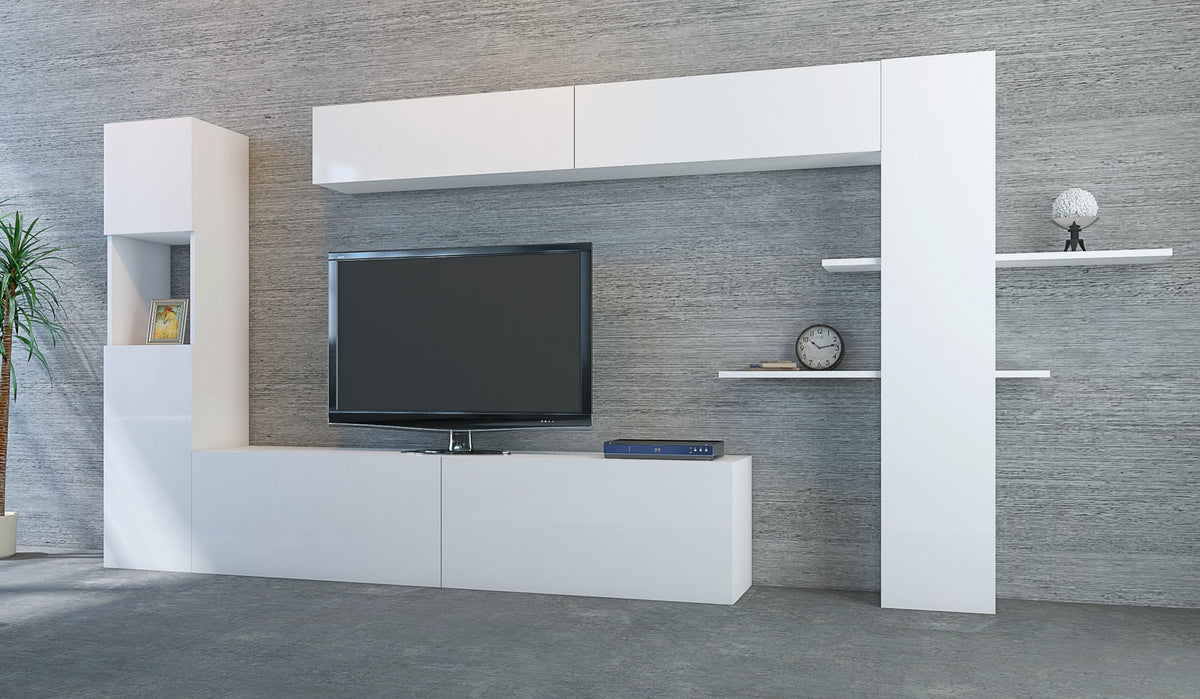 Έπιπλο Τηλεόρασης TV Βάση Σύνθεση Λευκό | 788DEC3093