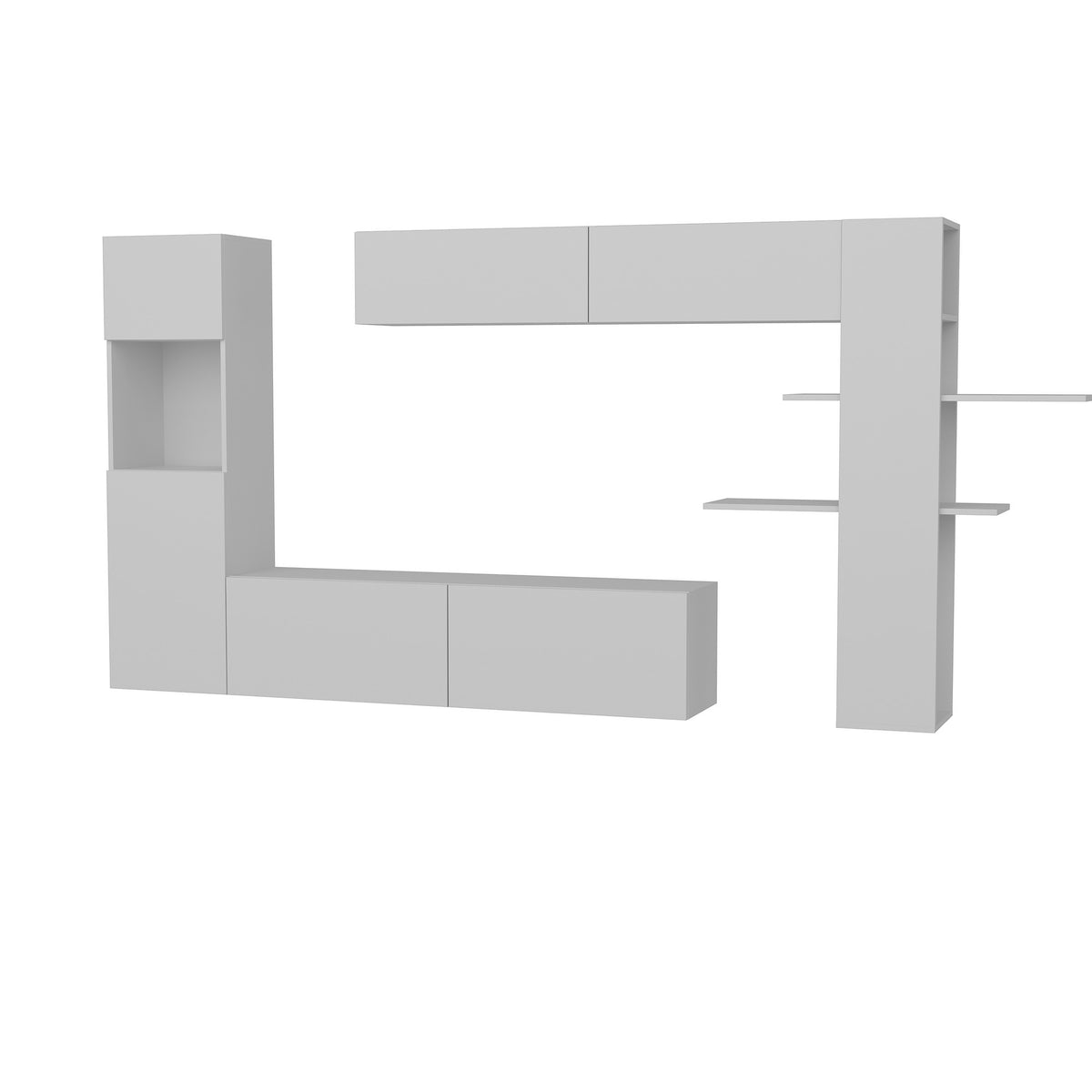 Έπιπλο Τηλεόρασης TV Βάση Σύνθεση Λευκό | 788DEC3093