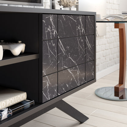 Έπιπλο Τηλεόρασης TV Βάση Σύνθεση Μαύρο Marble | 788DEC4037