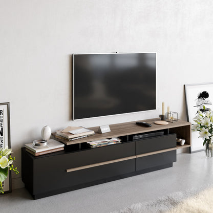 Έπιπλο Τηλεόρασης TV Βάση Σύνθεση Μαύρο Καρυδί | 788DEC4039
