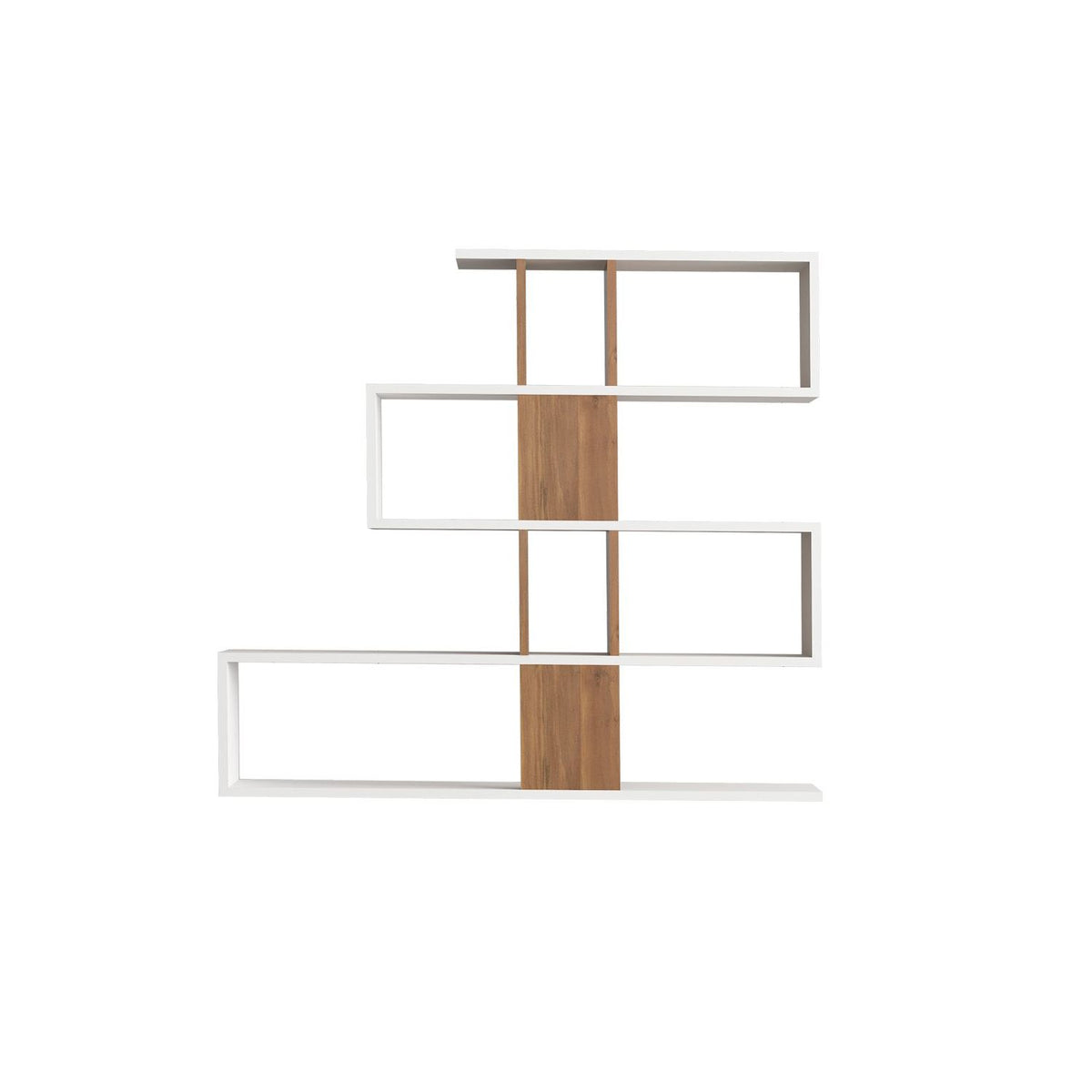 Βιβλιοθήκη 120 × 20 × 109 εκ. Λευκό Καρυδί GR793ELG3601