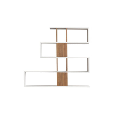 Βιβλιοθήκη 120 × 20 × 109 εκ. Λευκό Καρυδί GR793ELG3601