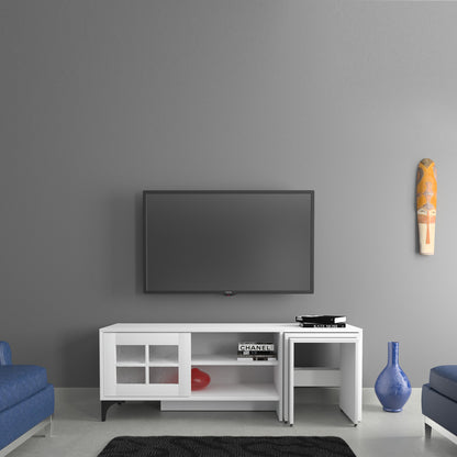 Έπιπλο Τηλεόρασης TV Βάση Σύνθεση Λευκό | 801CMY3013