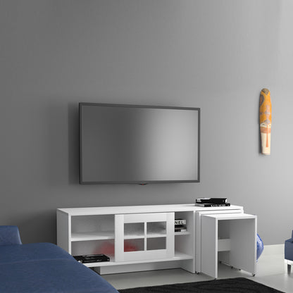 Έπιπλο Τηλεόρασης TV Βάση Σύνθεση Λευκό | 801CMY3013