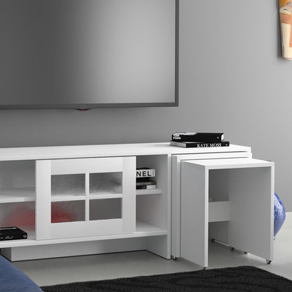 Έπιπλο Τηλεόρασης TV Βάση Σύνθεση Λευκό | 801CMY3013