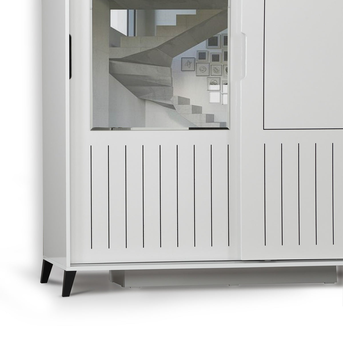 Ντουλάπα 190x216x60 εκ Λευκό 801CMY3410
