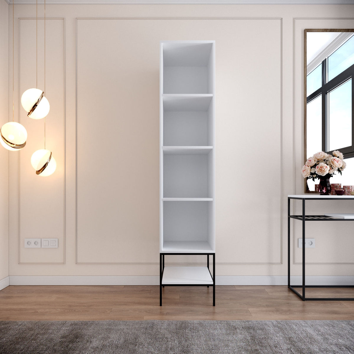 Ντουλάπα 42x200x50 εκ Λευκό 801CMY3434
