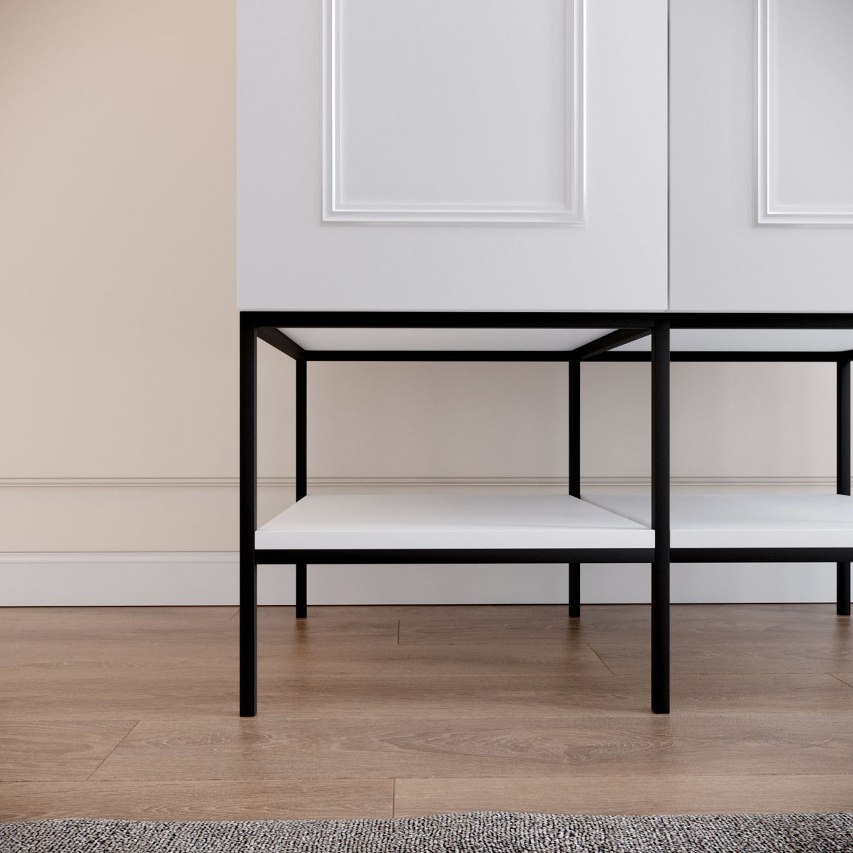 Ντουλάπα 126x200x50 εκ Λευκό 801CMY3436