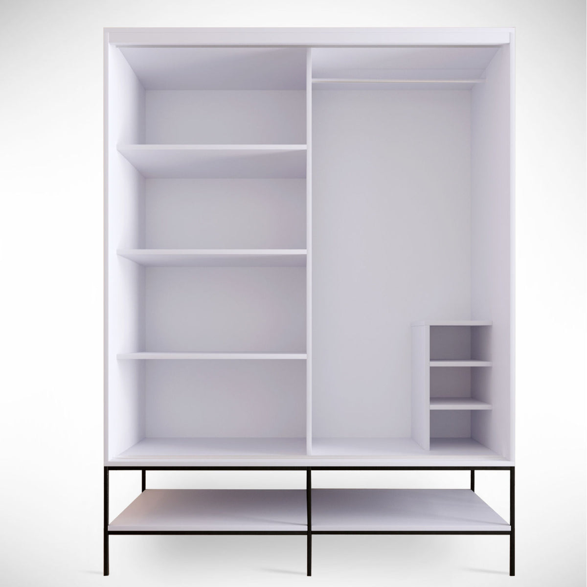 Ντουλάπα 150x200x57 εκ Λευκό 801CMY3441