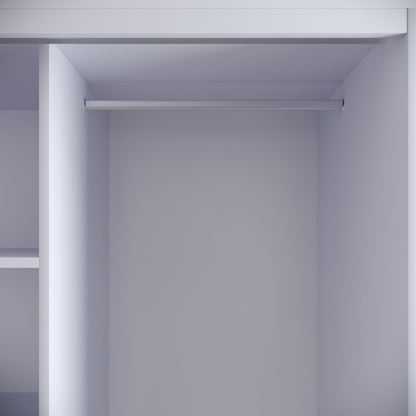 Ντουλάπα 190x200x57 εκ Λευκό 801CMY3442
