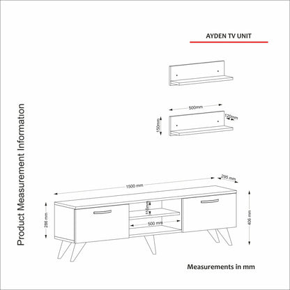 Έπιπλο Τηλεόρασης TV Βάση Σύνθεση Καρυδί Marble | 804TRH3046
