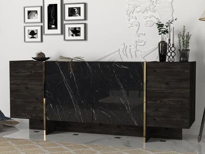 Μπουφές Μαύρο
Χρυσό 180x46,6x75,5cm | 804TRH3522