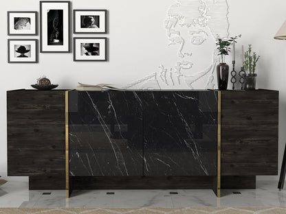 Μπουφές Μαύρο
Χρυσό 180x46,6x75,5cm | 804TRH3522