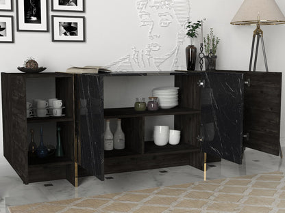 Μπουφές Μαύρο
Χρυσό 180x46,6x75,5cm | 804TRH3522