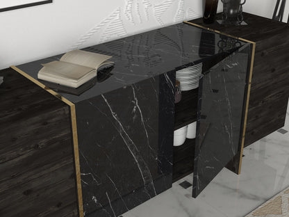 Μπουφές Μαύρο
Χρυσό 180x46,6x75,5cm | 804TRH3522