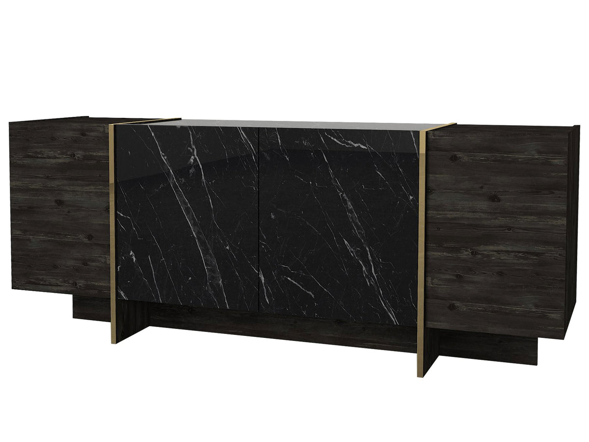 Μπουφές Μαύρο
Χρυσό 180x46,6x75,5cm | 804TRH3522