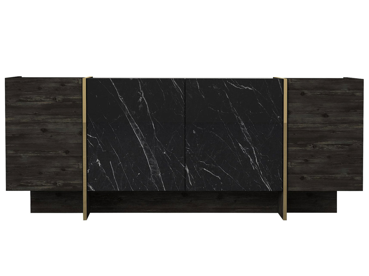 Μπουφές Μαύρο
Χρυσό 180x46,6x75,5cm | 804TRH3522