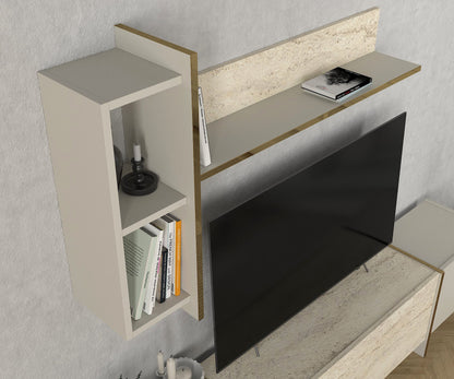 Έπιπλο Τηλεόρασης TV Βάση Σύνθεση Travertine Sandstone | 804TRH4919