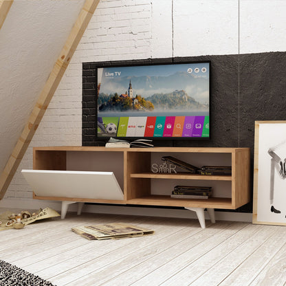 Έπιπλο Τηλεόρασης TV Βάση Σύνθεση Δρυς Λευκό | 811MDD3007