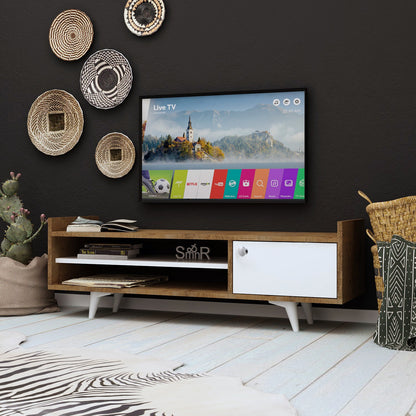 Έπιπλο Τηλεόρασης TV Βάση Σύνθεση Δρυς Λευκό | 811MDD3008